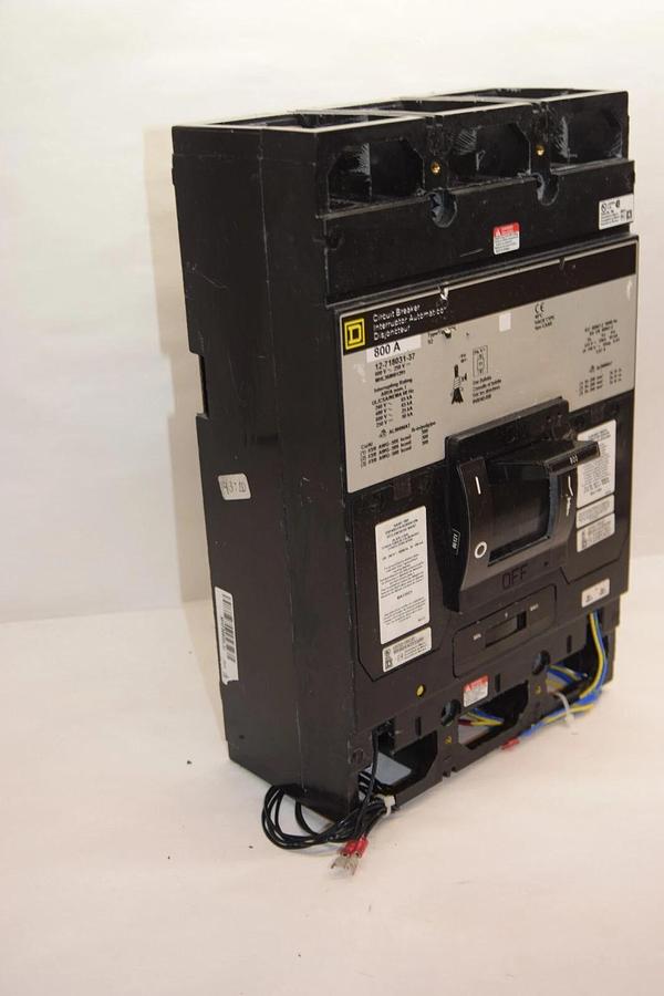 Used SQUARE D CIRCUIT BREAKER 800A 800 Amp A 12-718031-37 3P 3 pole MHL368001291