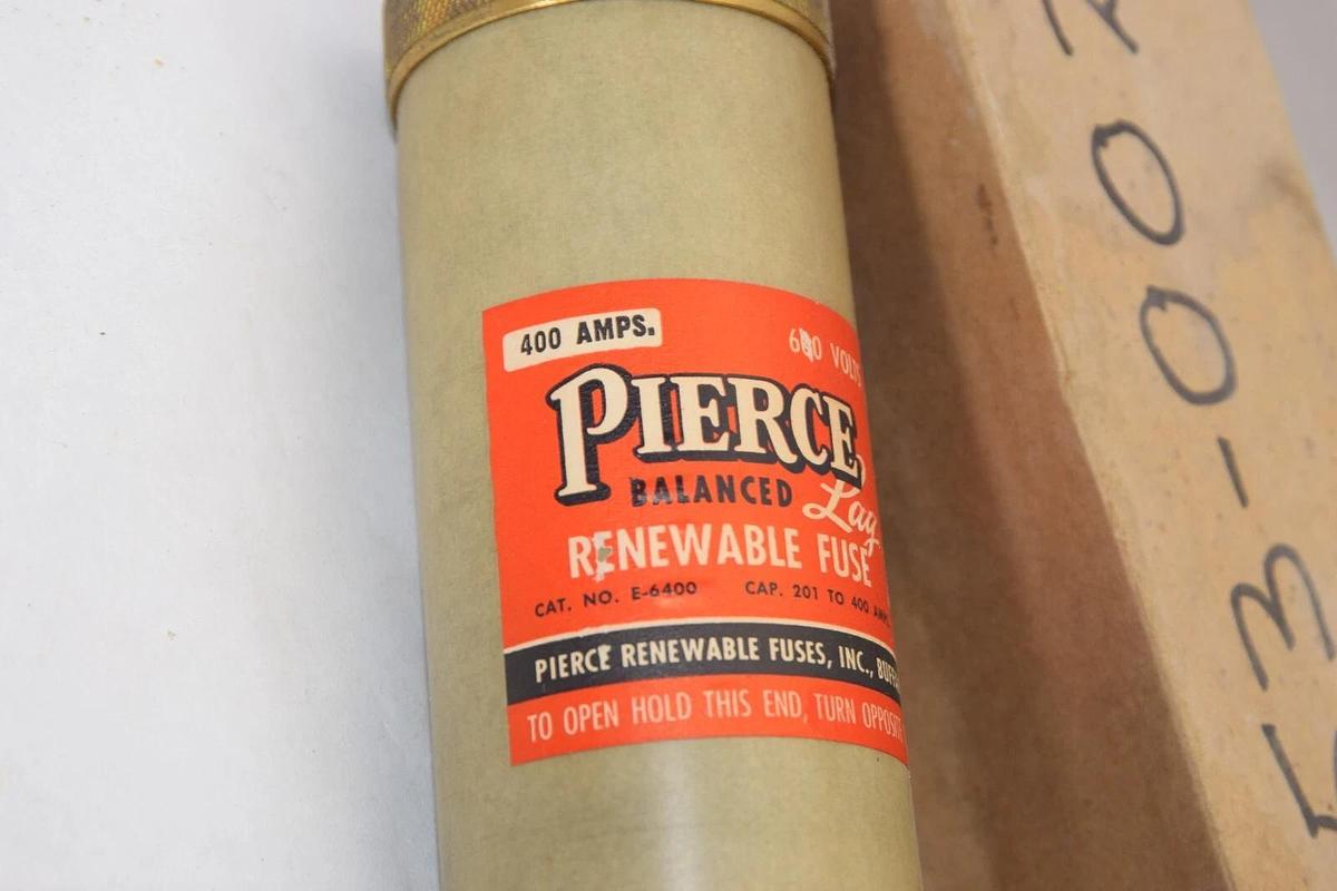 (NEW) PIERCE E-6400 400Amp 600V Fuse