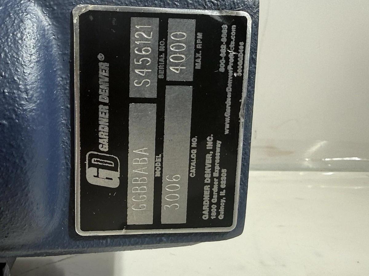 Refurbished Gardner Denver DuroFlow 3006 GGBBABA Rotary Blower Z3 3" NPT 4000RPM