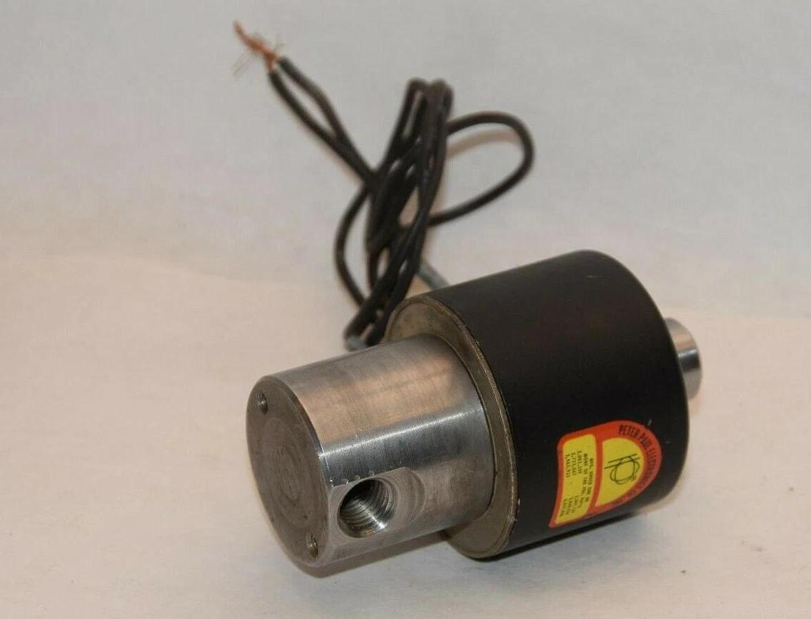 Used PETER PAUL 71Z00350CM 71Z00350CM-120 120v 125psi 5/32" Solenoid Valve