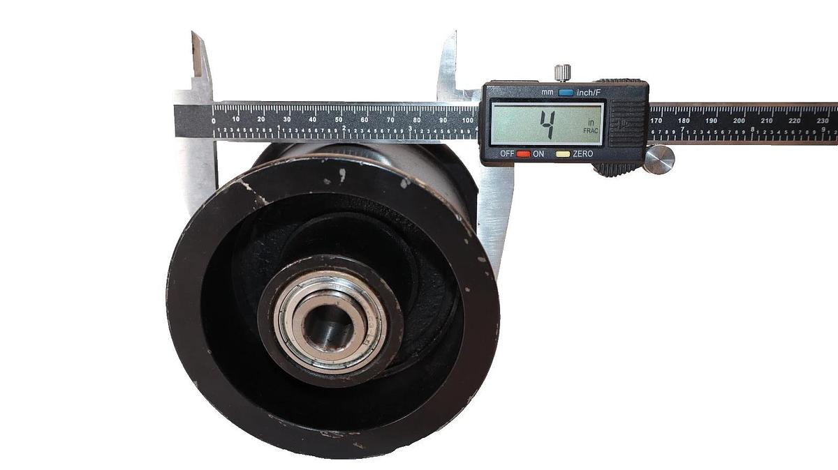 Brewer 203KRR2-C3-LD , P3B 3" x 4" Ball Bearing Flanged Pulley Idler (New)