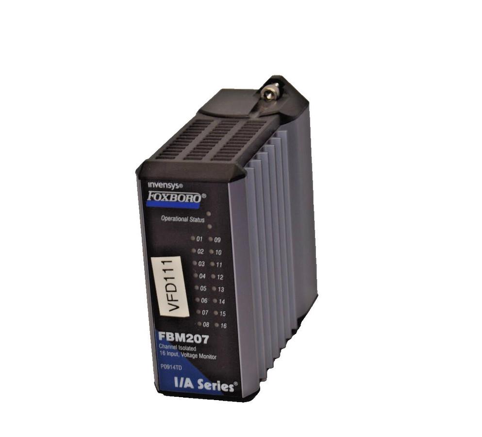 Used FOXBORO INVENSYS I/A Series Ch Isolated 16 Input Voltage Monitor FBM207 P0914TD