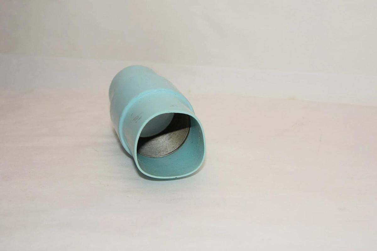 (NEW) Thomas & Betts 2" Plastic Bond Conduit Body Light Blue Straight Fitting