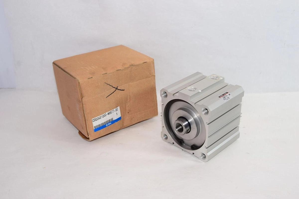 (NEW) SMC CDQ2AS100C-W6677-30 Double Acting Pneumatic Cylinder