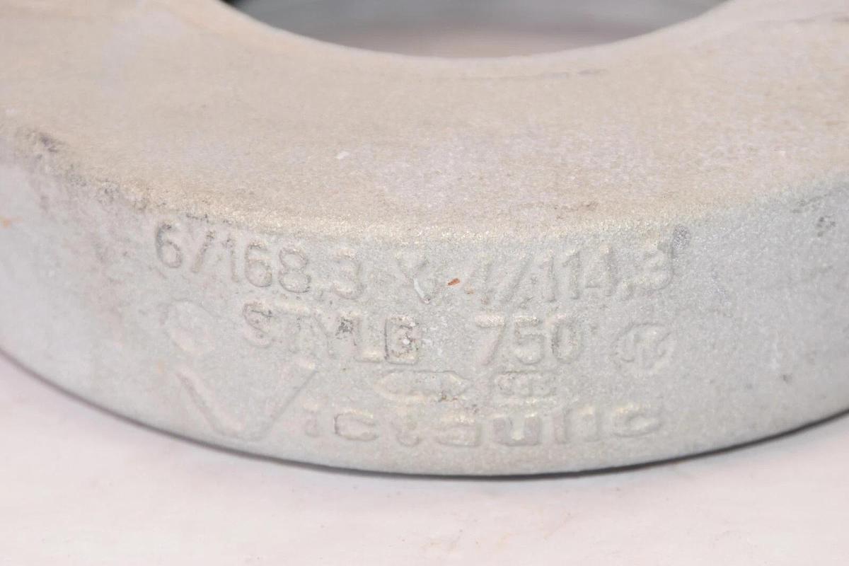 (NEW) VICTAULIC 6x4-750 750 6/168.3 x 4/114.3 Reducer Coupling 6" to 4" Adapter