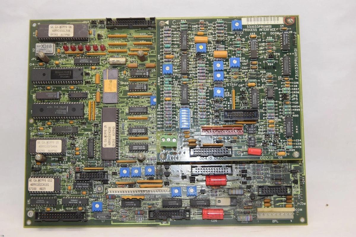 Used GE GENERAL ELECTRIC F31X300CCHAFGIFR01/0 Control Card & 531X133PRUAKG1 Interface