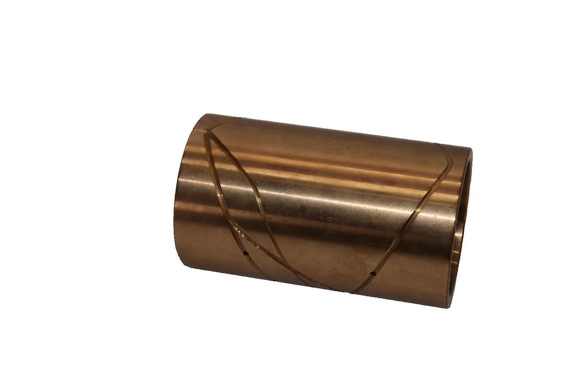 2-3/8" x 2" x 4" Brass Bushing, With Oil Grooves (New)