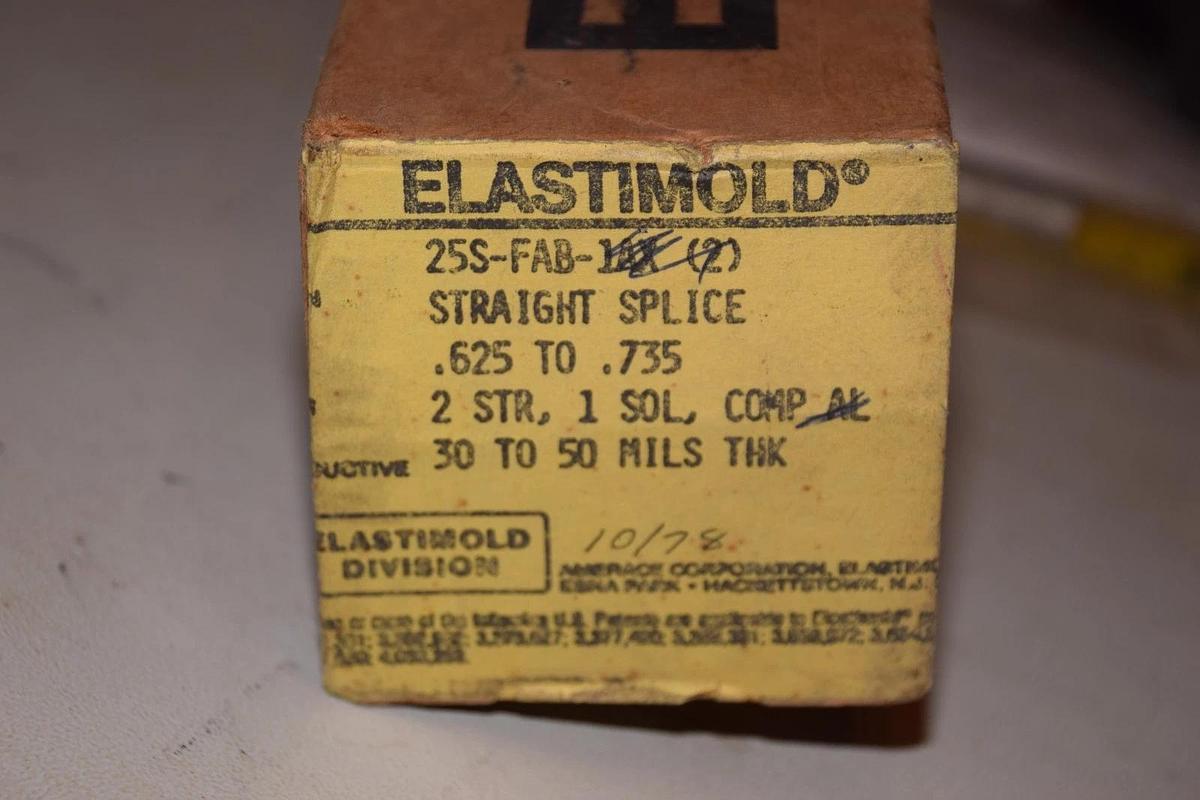 ELASTIMOLD 25 S 25S-FAB .625-.735in STRAIGHT SPLICE  (NEW old stock)
