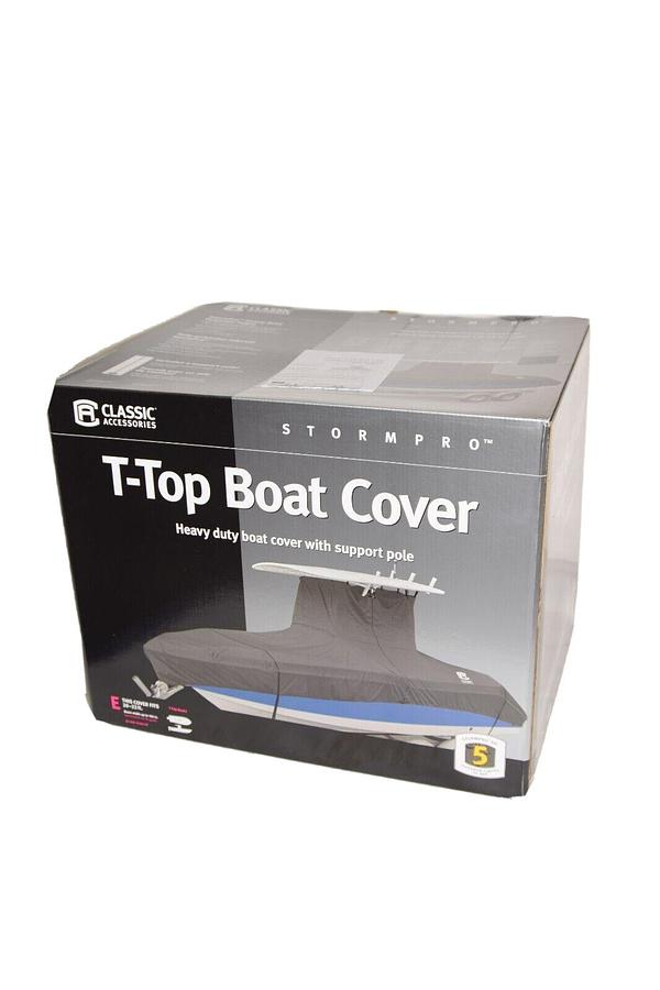 StormPro T-Top Boat Cover for Boats 20' - 22' L x 106'' W - Model E