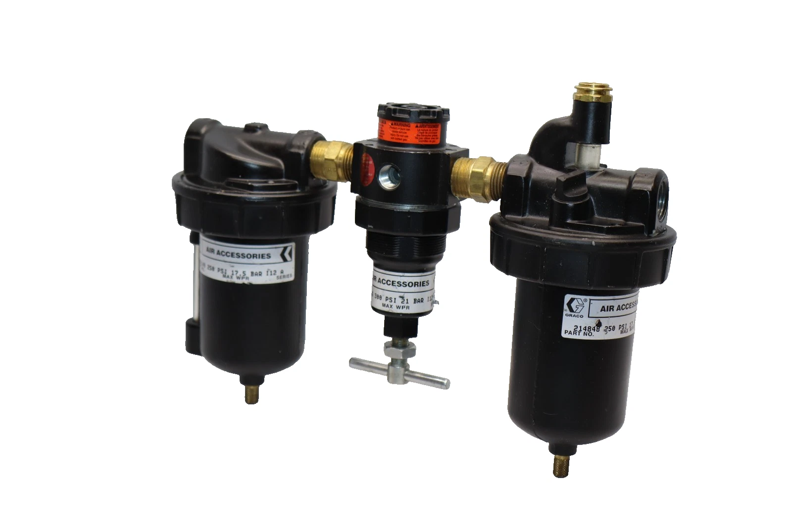 Graco 106149 , 104266 , 214848 Air Filter Dryer Regulator Oiler Combo Unit (New)