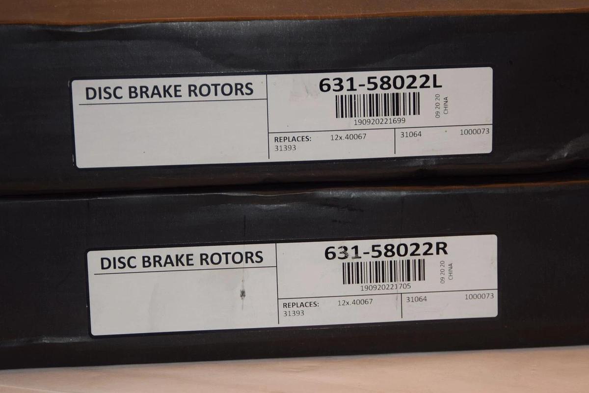 (NEW) R1 CONCEPTS 631-58022R , 631-58022L , B0BGT6VD1M Rear Brake Rotor pair