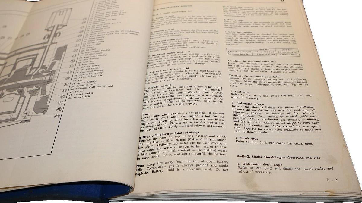 Used MAZDA Rotary Pickup Workshop Manual