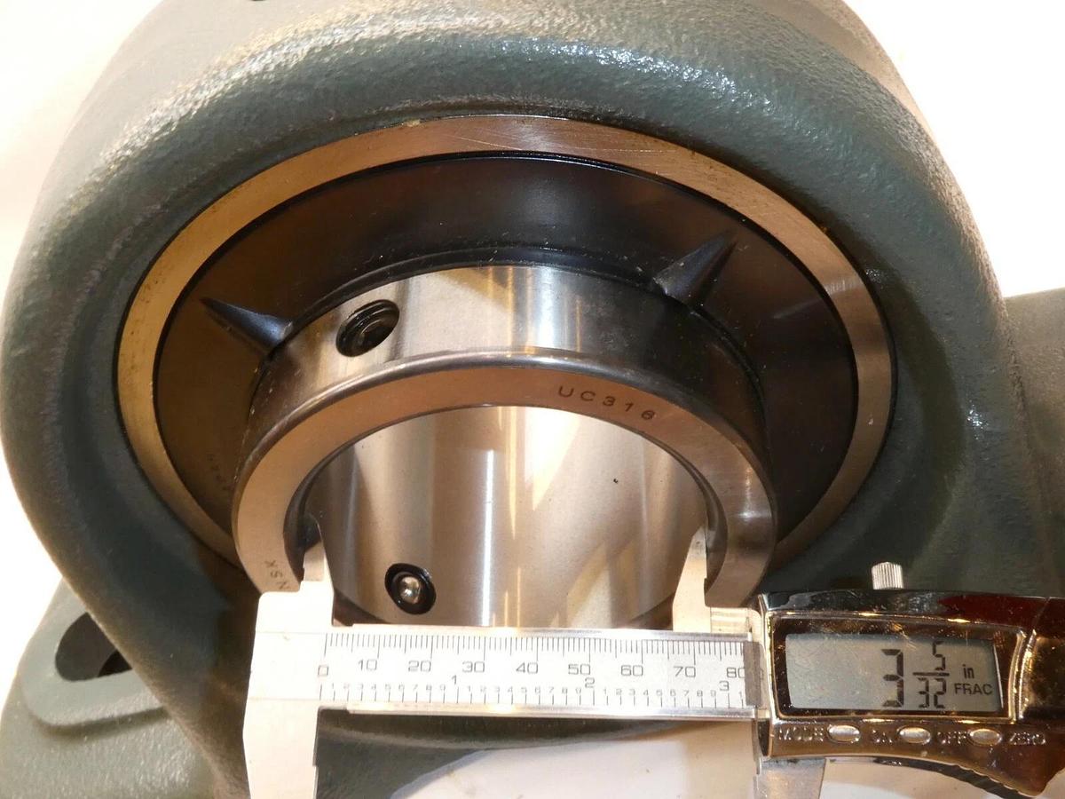 (NEW) NSK NUCP316D1 UCP316D1 3-5/32" Bore Pillow Block Bearing