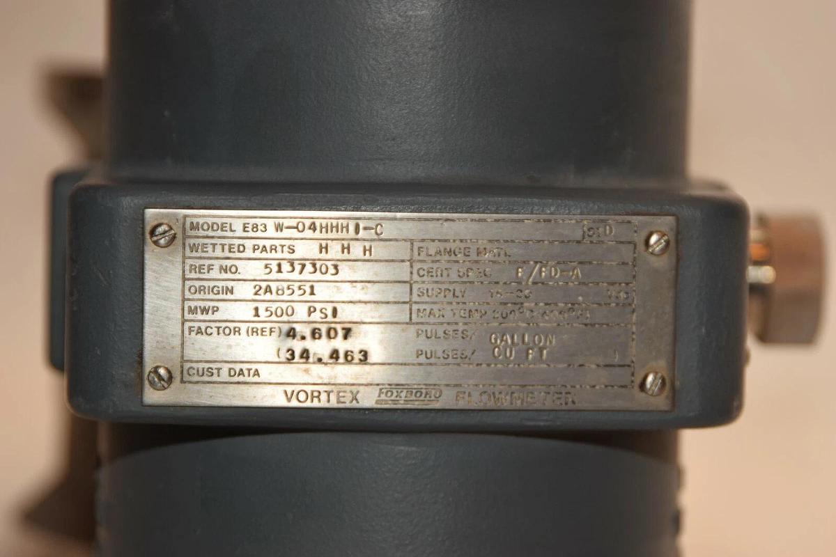(NEW) FOXBORO E83 E83W-04HHHIC E83 W-04HHH I-C 1500psi 14-30V Vortex Flow Meter