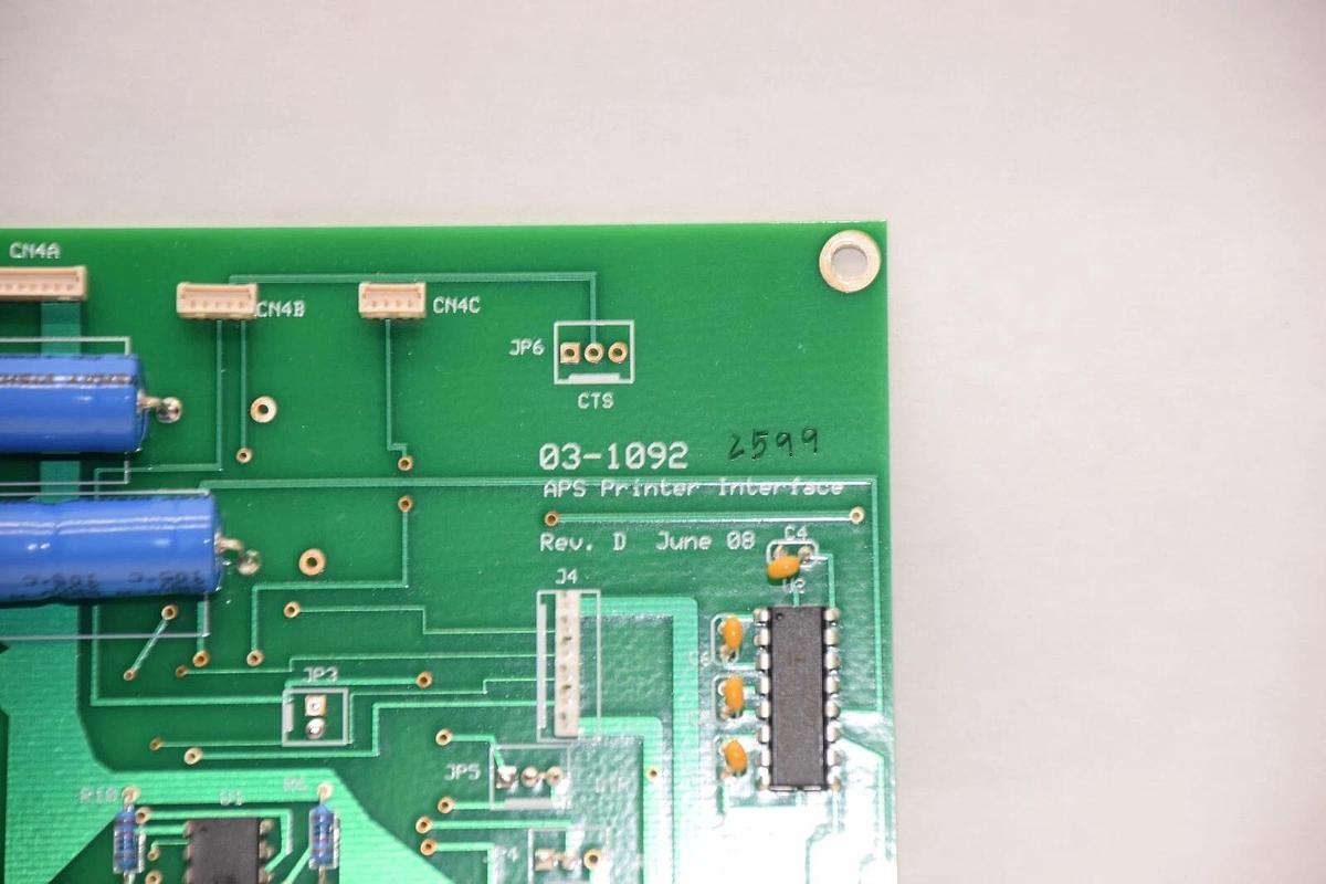 Used 03-1092 , 031092 APS Printer Interface Board / Card
