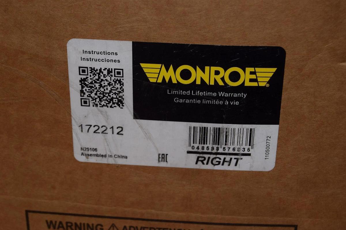 Monroe 172212 Suspension Strut , Right (New)
