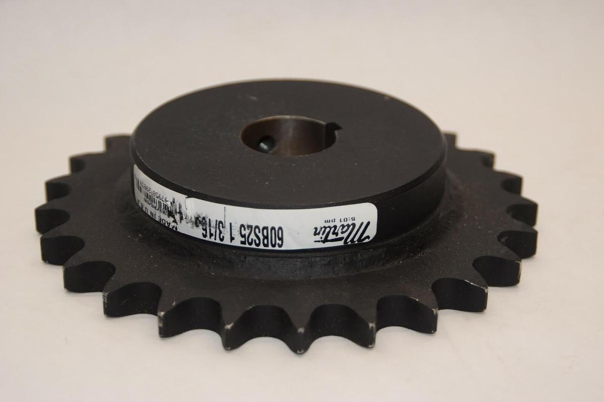 (NEW) MARTIN 60BS25 1-3/16 1-3/16" Bored Key 25 Tooth Sprocket