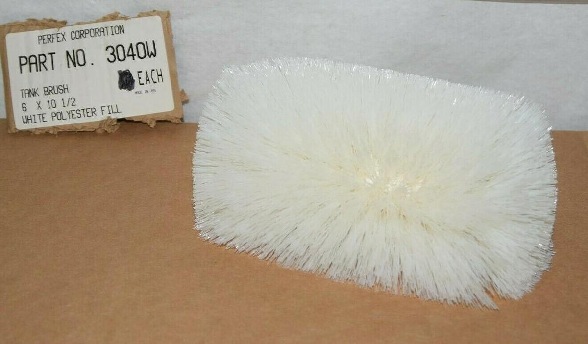 (NEW) PERFEX CORPORATION 3040W 6x10-1/2 White Polyester fill Tank Brush