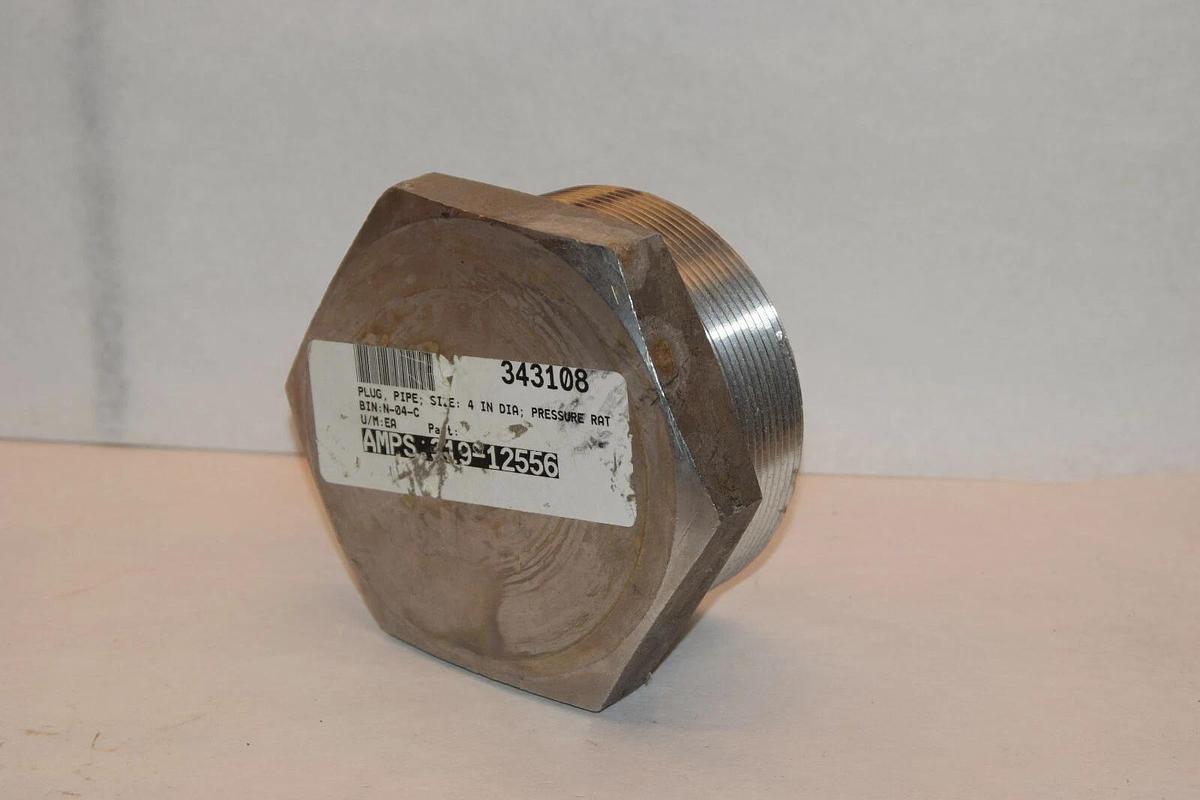 NEW ASP 319-12556 4" STAINLESS STEEL PIPE PLUG