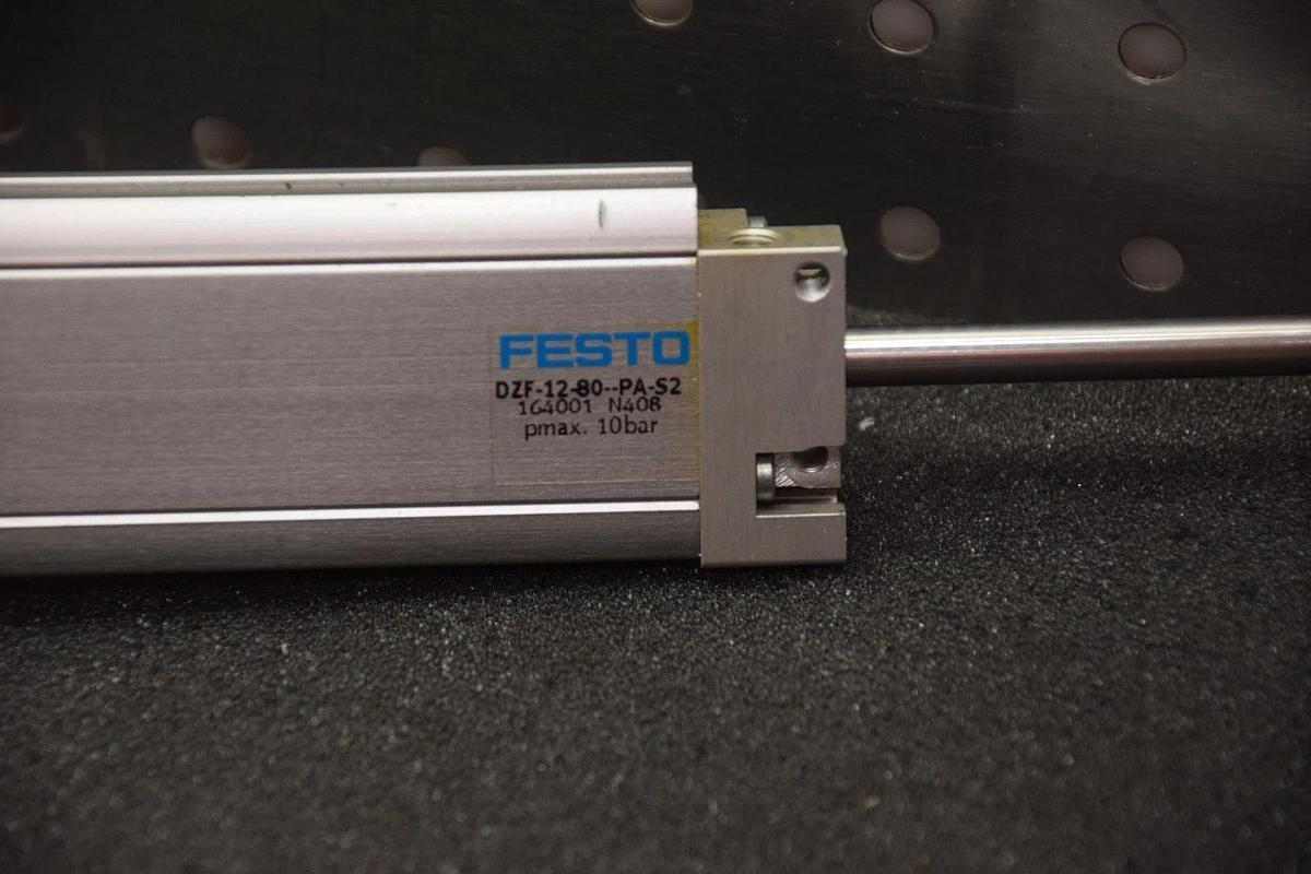 FESTO DZF-12-80-PA-S2 DZF1280PAS2 10 BAR SLIDE CYLINDER NEW