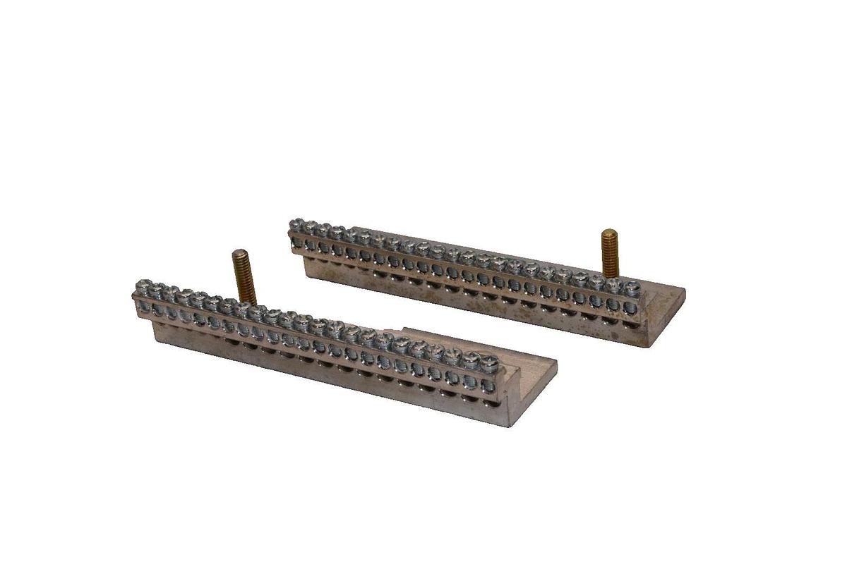 Used Y12-0540 Neutral/Ground Aluminum Bussbar Terminal (Lot of 2)