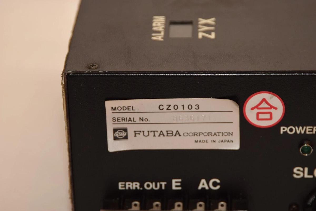 Used FUTABA CORPORATION CZ0103 110/120Vac Panel Mount Controller Module