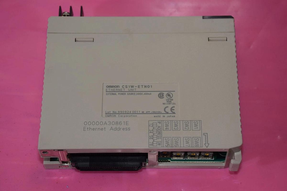 Used Omron PLC Ethernet Communication Module Card, CS1W-ETN01 CS1WETN01