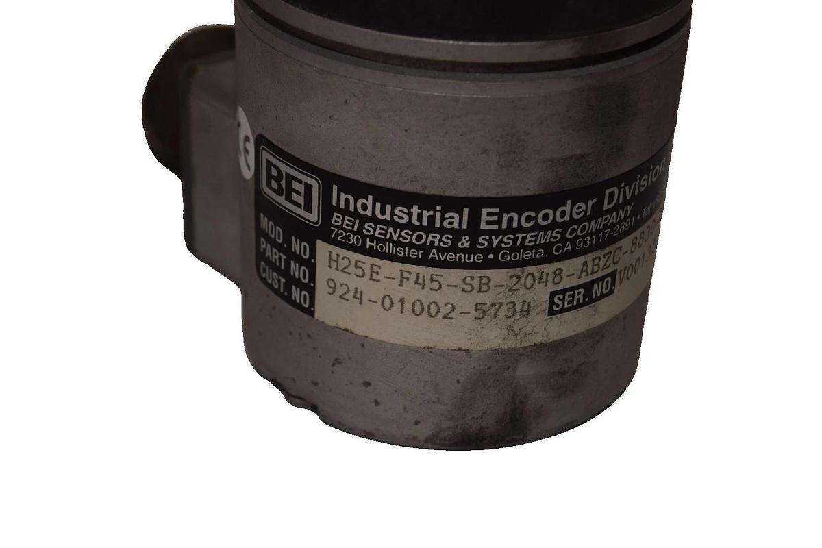 Used BEI H25E-F45-SB-2048-ABZC-8830-LED-SM18-S H25EF45SB2048ABZC8830LEDSM18S Encoder