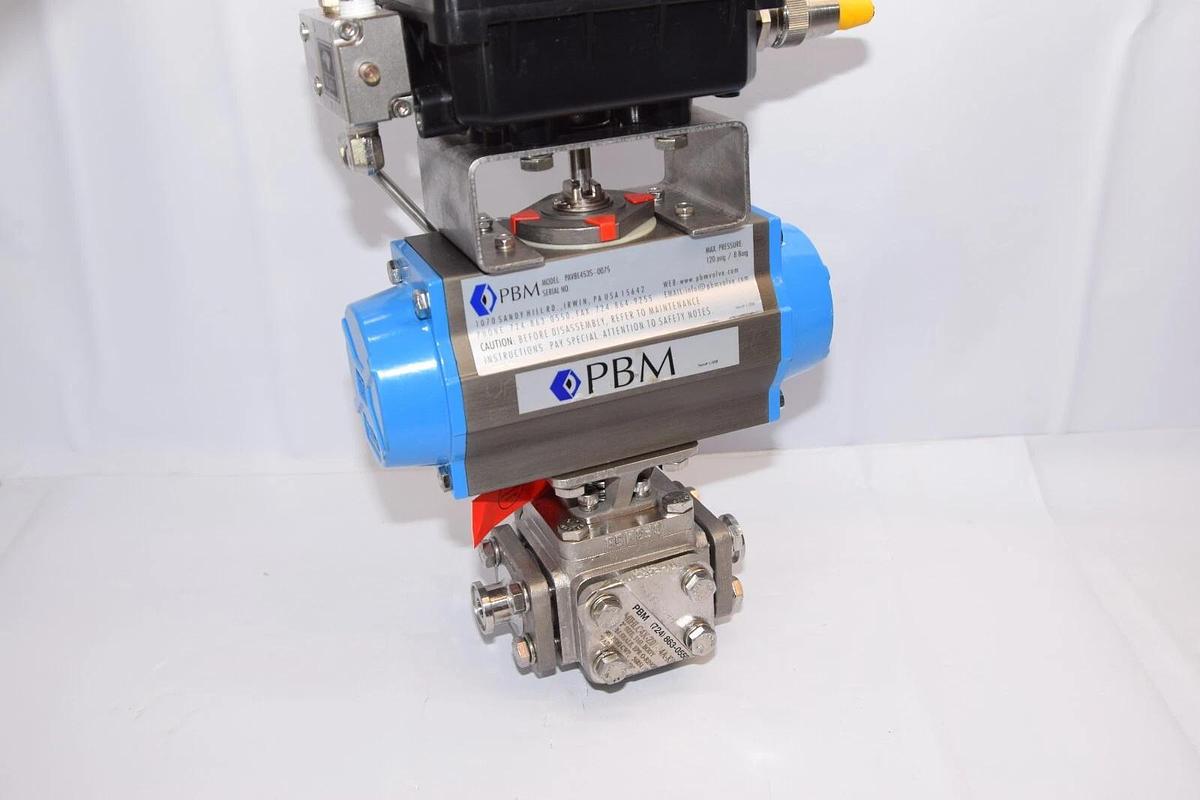 Used PBM PAVBL453S-0075 Actuator SS Valve 1/2" MIHLC4X-Z01-34A-K095 Westlock 711