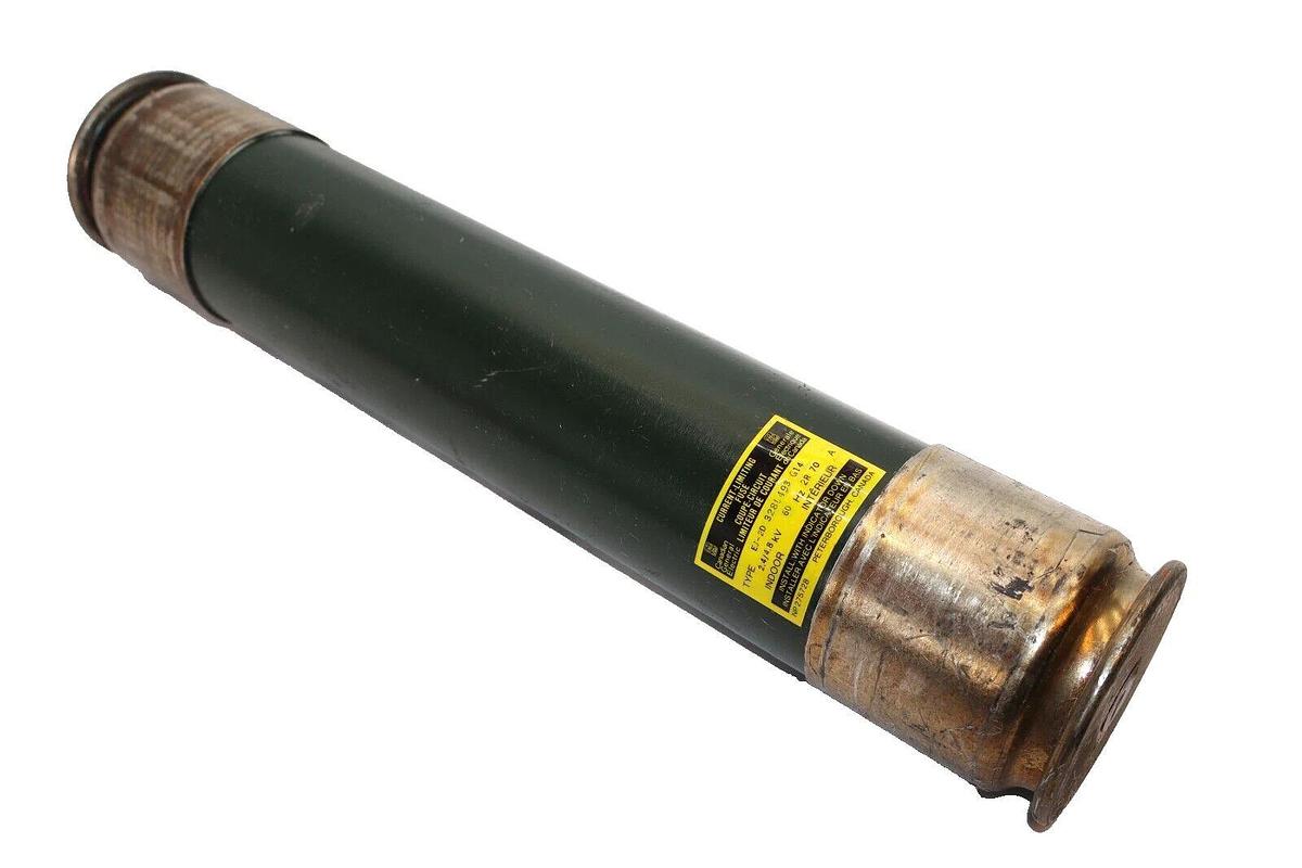 Used CANADIAN GENERAL ELECTRIC EJ-2D 328L493 G14 2.4/4.8kV 60Hz 70A Indoor Fuse