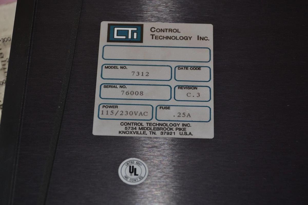 Control Technology Operator Interface 7312 C.3 115/230 VAC .25A 0.25 A AMP NEW