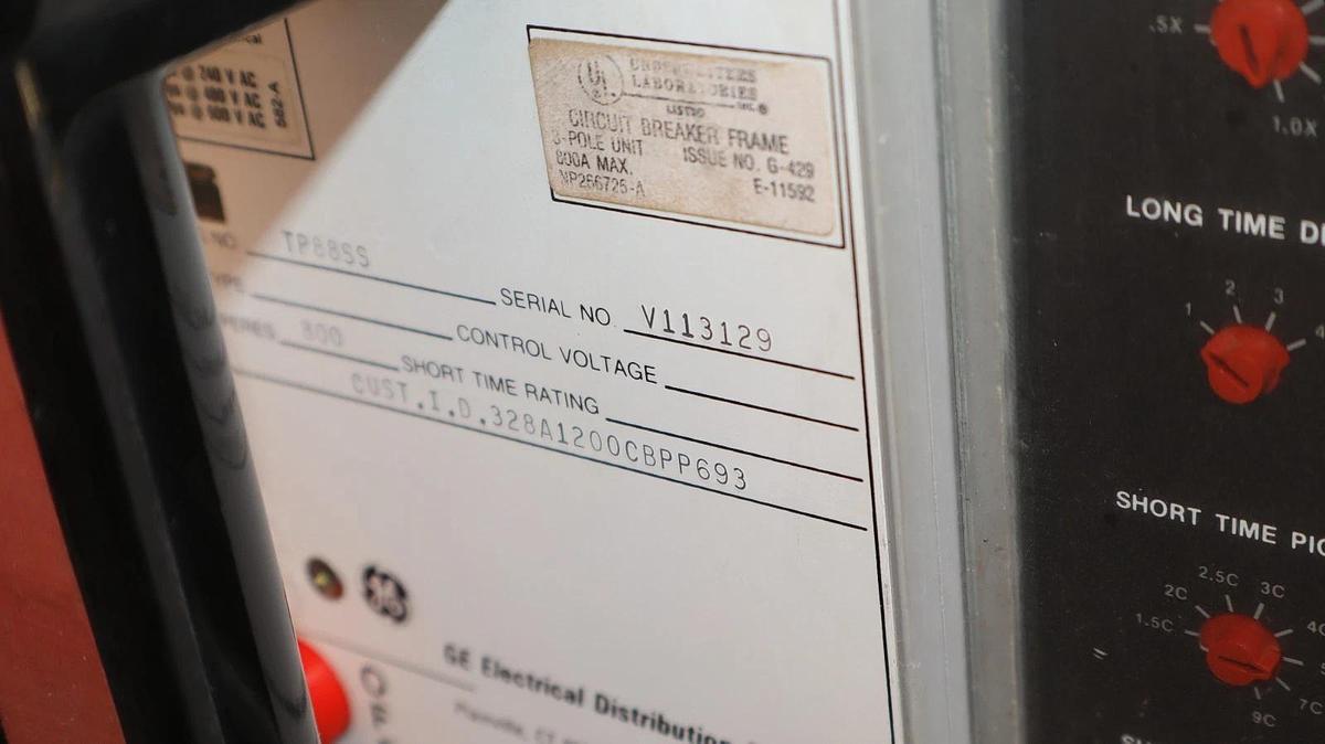 Refurbished GE General Electric Circuit Breaker Power Break 800A Amp TP88SS TS20LSI TR2SX