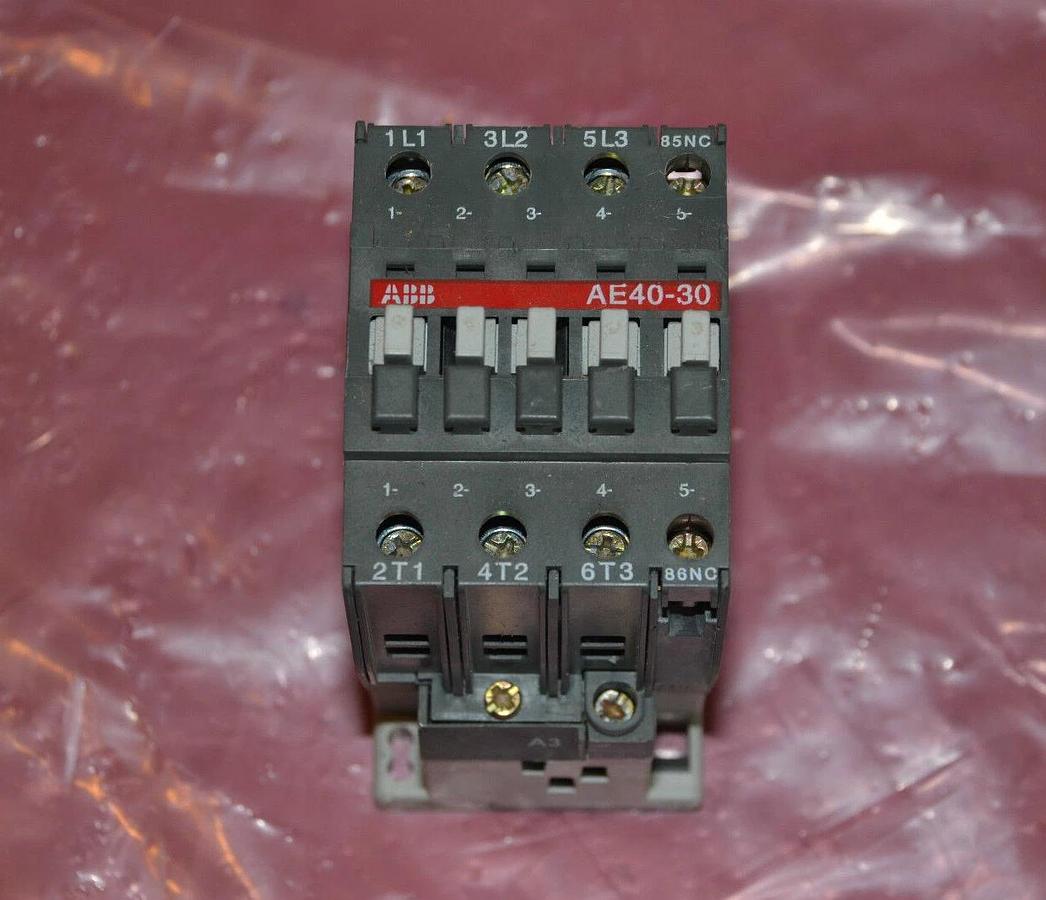 Used ABB CONTACTOR AE40-30 AE40 30 AE4030 R81 24V 24 VDC Coil 123115014-001