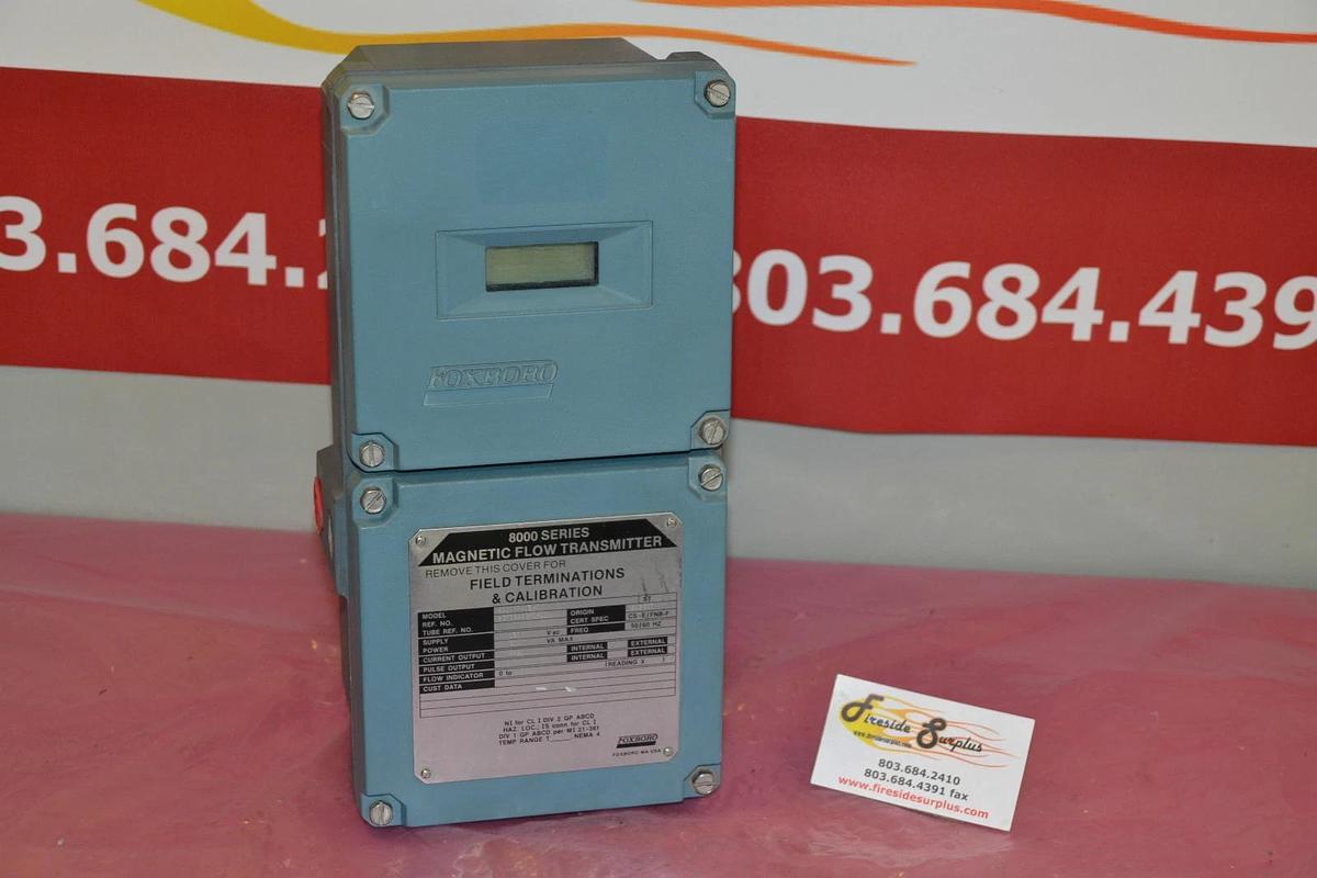 Used FOXBORO MAGNETIC FLOW TRANSMITTER 8000 SERIES 8000-PA13-G 8000 PA13 G 8000PA13G