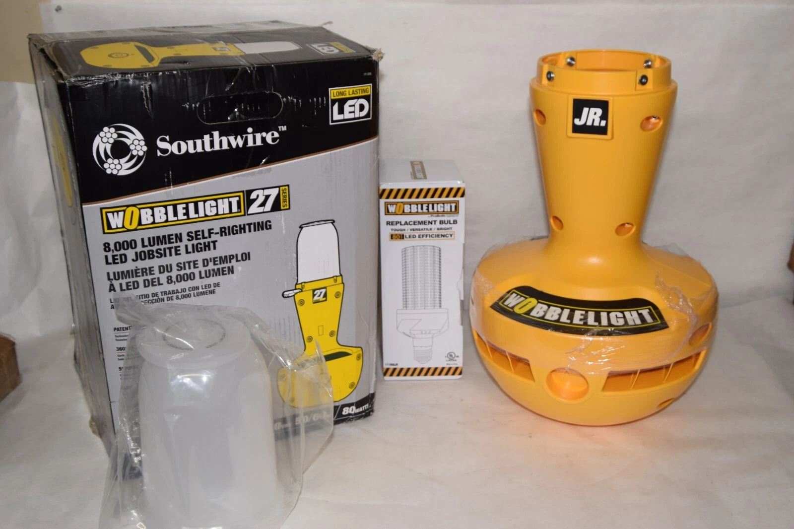 WOBBLE LIGHT JR SOUTHWIRE 111026 80w 8000L Self-Righting LED Light NEW