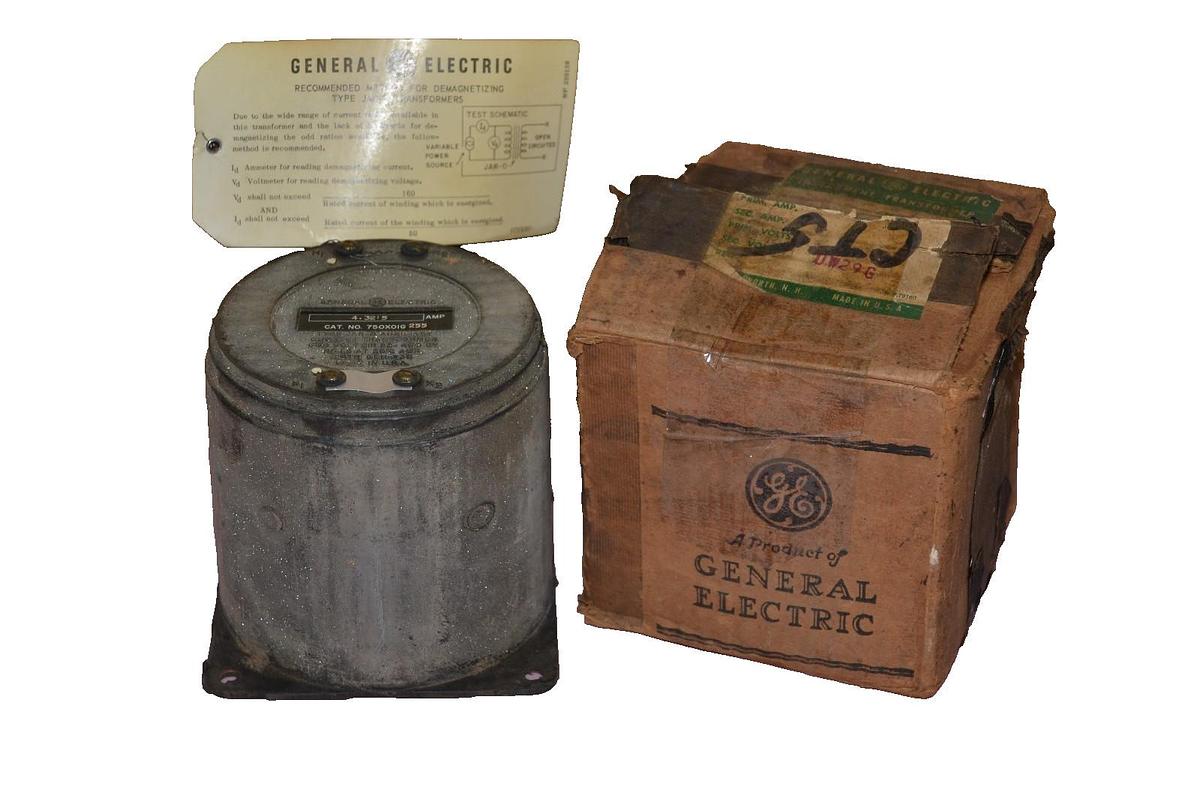 GENERAL ELECTRIC TRANSFORMER AUXILIARY CURRENT 750X0IG 4.32:5 AMP NEW
