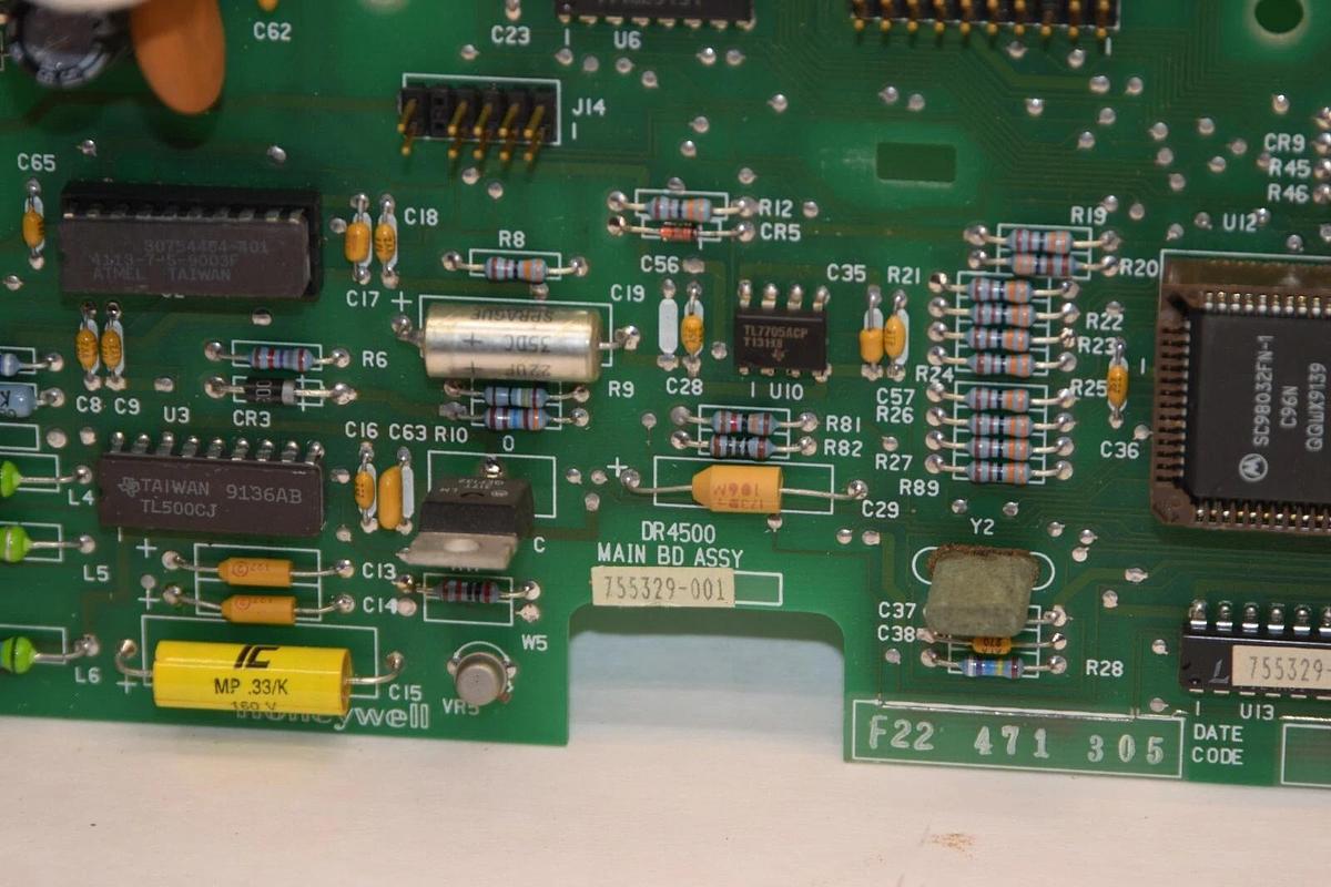 Used Honeywell DR4500 Chart Recorder Circuit Main Board 755329-001 755329 001