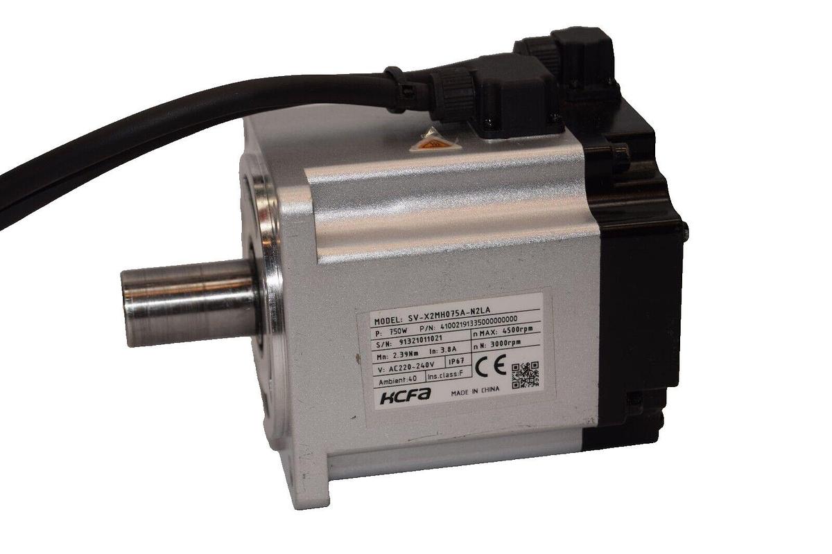 Used HCFA SV-X2MH075A-N2LA 41002191335000000000 750w 3.8A 4500/3000rpm  Servo Motor