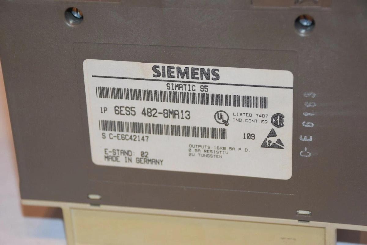 Used SIEMENS 6ES5 482-8MA13 6ES54828MA13 SIMEATIC S5 I/O MODULE