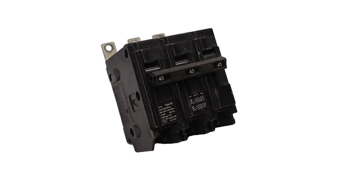 Used Siemens 45A Circuit Breaker ITE 3Pole 45 Amp BL B345