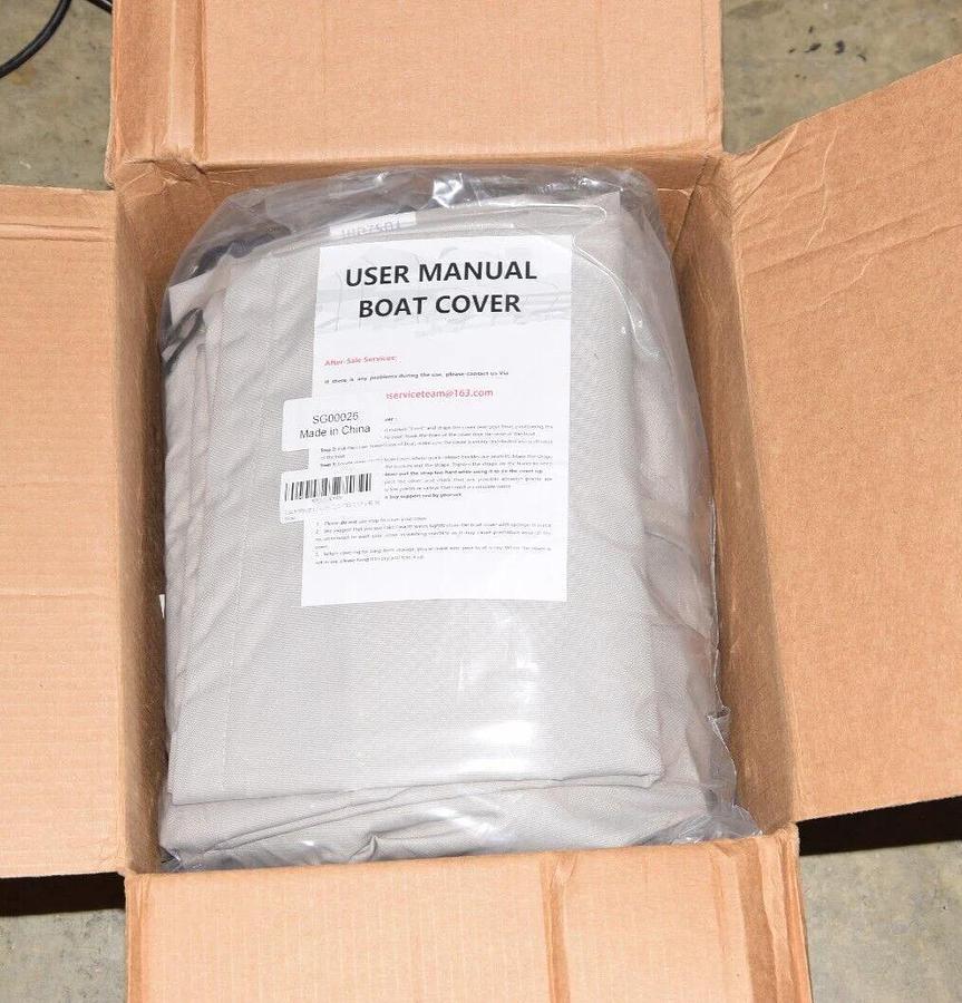 Tuszom Waterproof Center Console Boat Cover Heavy Duty 900D, 17'-18.5" x98" wide