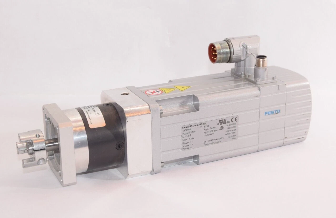 Used FESTO EMMS-AS-70-M-HS-RS Servo Motor With 42626 Gearhead