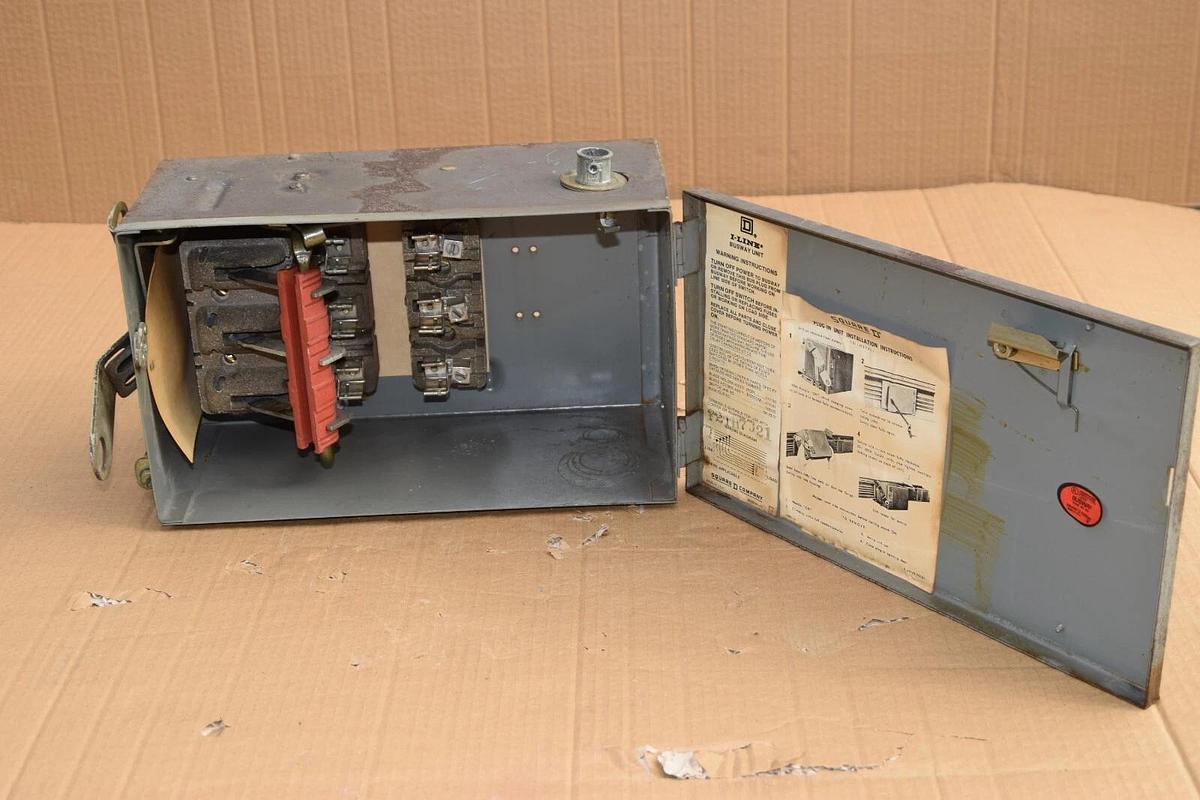 Used SQUARE D I-Line Busway Unit Switch PQ3206 PQ-3206 Ser 1 60A 60 Amp 3PH 3W 240V