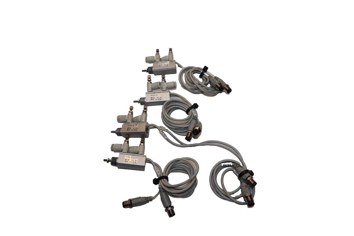 Used SMC CDJP2B6-10D , CDJP2B610D 0.7MPa Miniature Pneumatic Air Cylinder (Lot of 4)