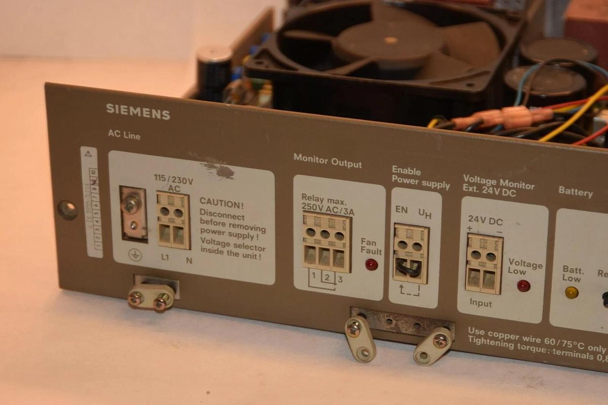 Used SIEMENS E115/230 G5/18WRG Modular Power Supply