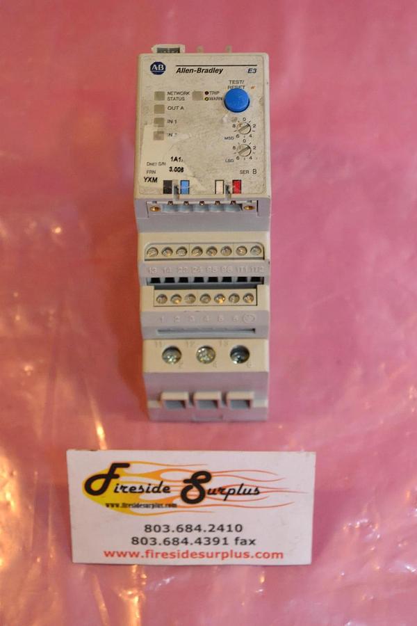 Used ALLEN BRADLEY OVERLOAD RELAY 193-EC1PB 193 EC1PB 193EC1PB SER. B