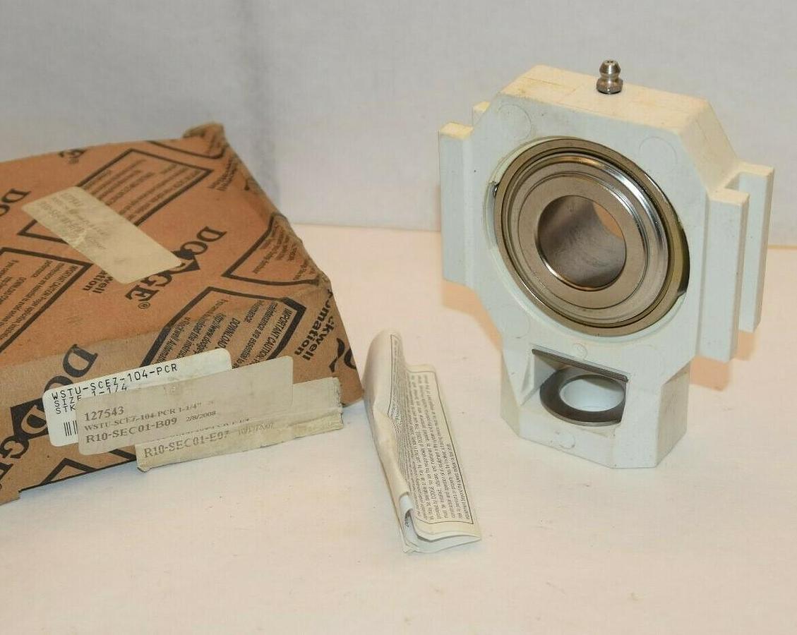 (NEW) DODGE WSTU-SCEZ-104-PCR 1-1/4" 127543 Take Up Ball Bearing Unit