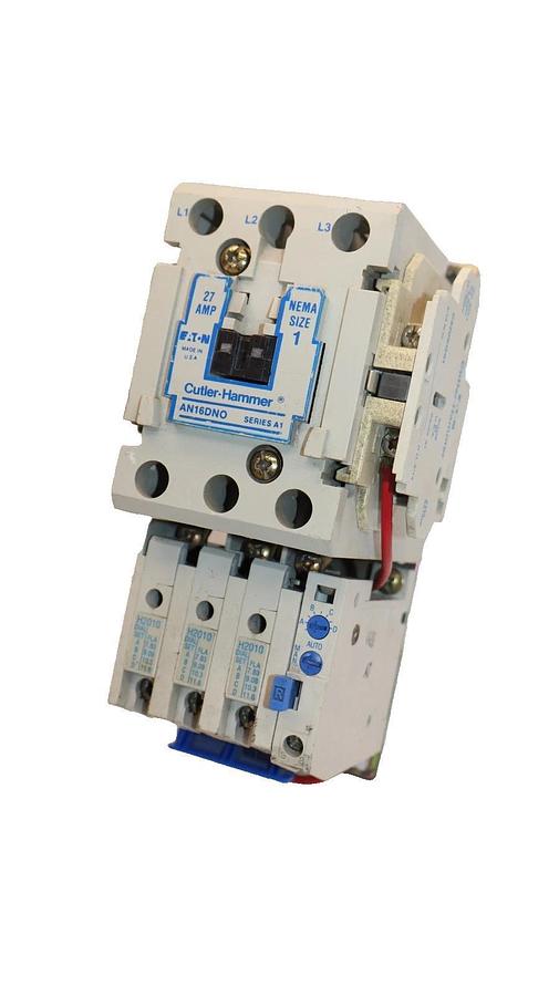 Cutler-Hammer Eaton Starter AN16DN0 Size Sz 1 600V 27A 27 Amp 120v coil H2010