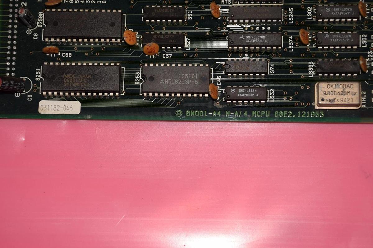 Used HITACHI BW001-A4 N-A/4 MCPU 68E2.121953 CIRCUIT BOARD BW001A4