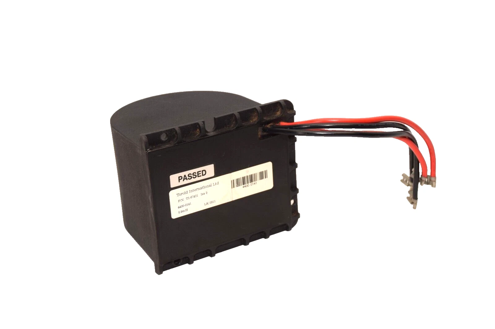 Used TOROID INTERNATIONAL LTD TI-67421 , TI67421 , 4400-0141 0.9mH Transformer